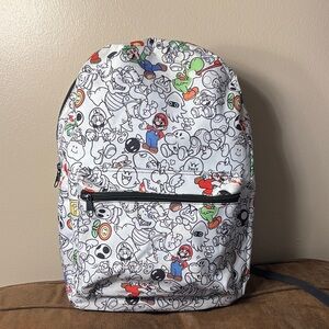Nintendo Super Mario Black Interior Backpack